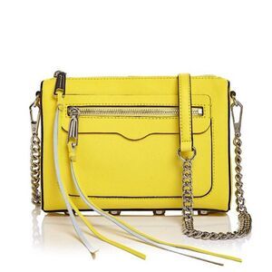 Rebecca Minkoff -Avery - Capri yellow crossbody handbag - Silver hardware